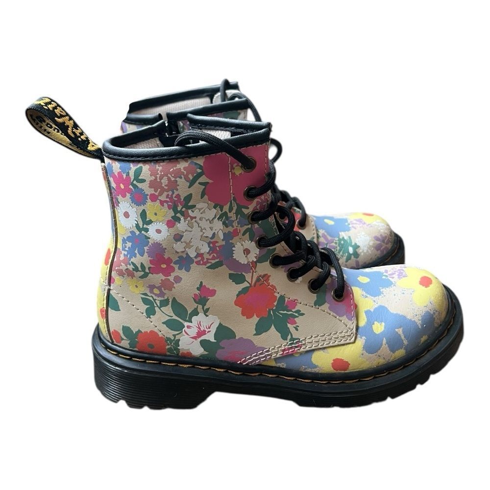 Dr. Martens Multicolor Floral Kids Boots